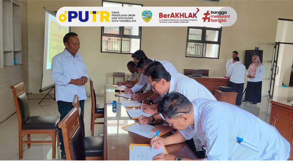 Deklarasi Pembangunan Zona Integritas Menuju WBK dan WBBM di Dinas PUTR Kota Tasikmalaya